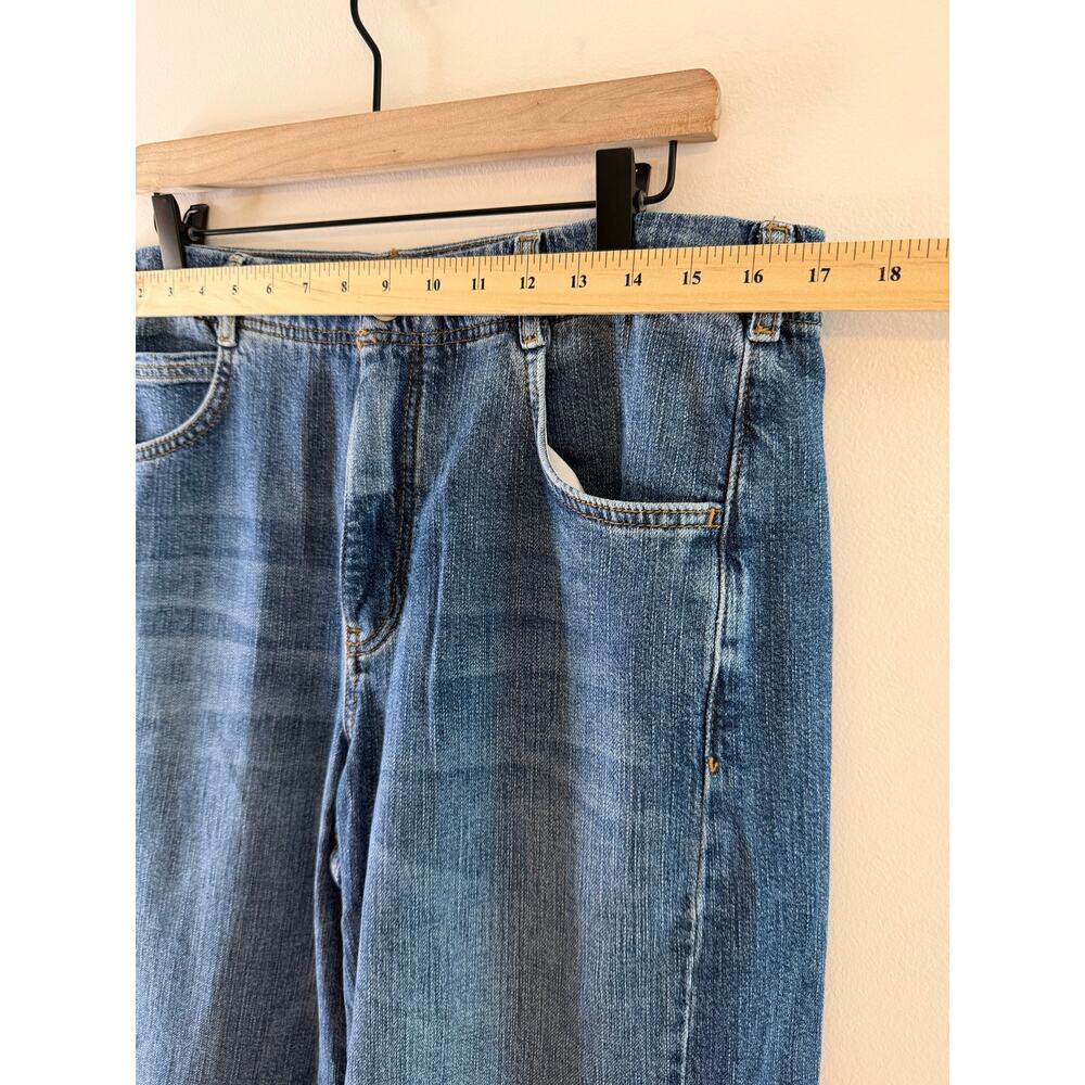 NWOT Pilcro Anthropologie Wide Leg Jeans 31 Raw Hem High Rise 100% Cotton - Picture 5 of 11